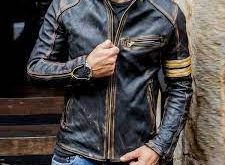 mens cafe racer leather jacket