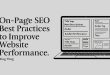 On-Page SEO Best Practices to Improve Website Performance